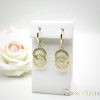 Goldfilled antialergické náušnice 33mm 14K farba