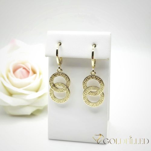 Goldfilled antialergické náušnice 33mm 14K farba