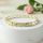 Antialergénny pozlátený náramok „Goldfilled“, dĺžka 19 cm a šírka 6 mm, farba 14K