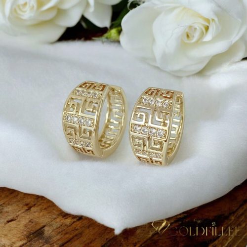 Goldfilled antialergénne náušnice 20 mm 14K farba