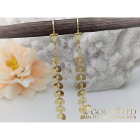Goldfilled antialergické náušnice 60mm 14K farba