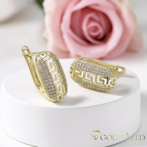 Goldfilled antialergénne náušnice 20 mm 14K farba