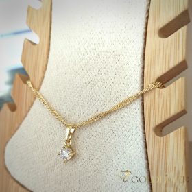 Goldfilled Náramok na členok 27cm/2mm Farba 14K