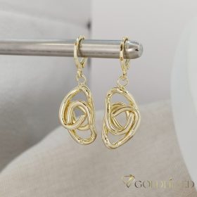 Goldfilled antialergické náušnice 38mm 14K farba