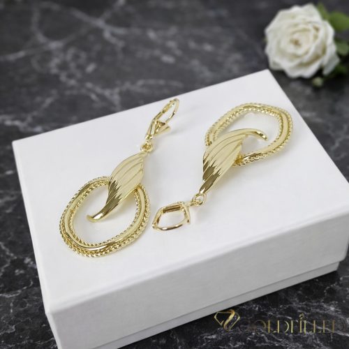 Goldfilled Antialergénne Náušnice 54mm 14K farba