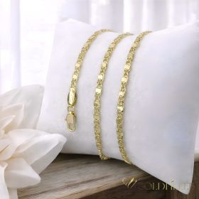   Antialergénny náhrdelník Goldfilled 50cm dlhý a 3mm široký Farba 14K