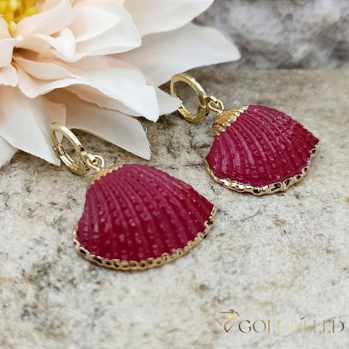 Goldfilled antialergické náušnice 25mm 14K farba