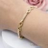 Antialergénny pozlátený náramok „Goldfilled“, dĺžka 19 cm a šírka 5 mm, farba 14K