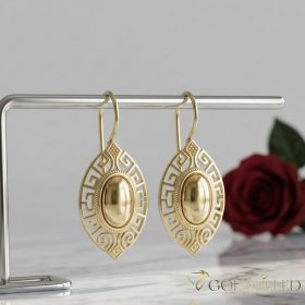Goldfilled antialergické náušnice 42mm 14K farba
