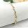 Antialergénny pozlátený náramok „Goldfilled“, dĺžka 19 cm a šírka 6 mm, farba 14K