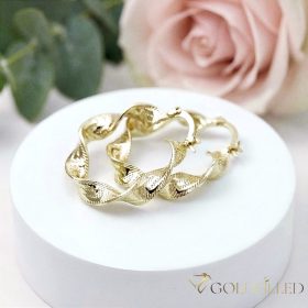   Goldfilled Antialergenní   kruhové náušnice 30mm 14K farba	