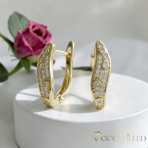 Goldfilled antialergénne náušnice 16 mm 14K farba