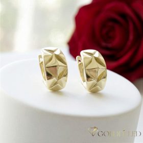 Goldfilled antialergénne náušnice 18 mm 14K farba