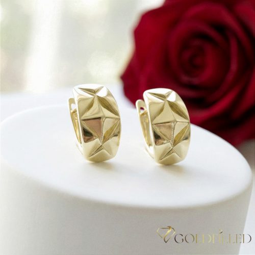 Goldfilled antialergénne náušnice 18 mm 14K farba