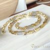 Goldfilled Antialergénny Luxusný Barakka Náhrdelník 70cm Dlhý a 8-10mm Široký (135g) Farba 14K Multikolor
