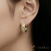 Goldfilled antialergénne náušnice 18 mm 14K farba