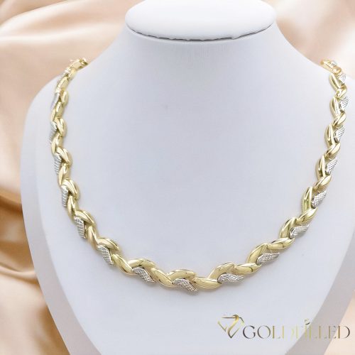 Exkluzivní antialergický náhrdelník „Goldfilled” 45cm/8mm, 14K vícebarevný