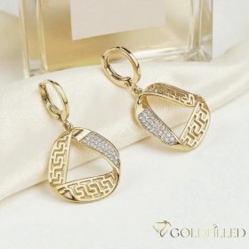 Goldfilled Antialergénne Náušnice 38mm 14K farba