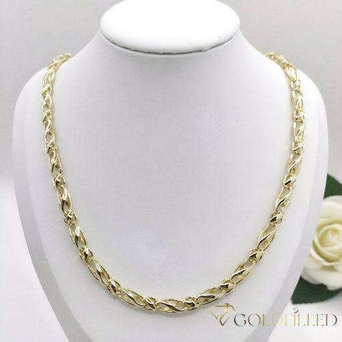 Exkluzivní antialergický náhrdelník „Goldfilled” 60cm/6mm, 14K barevný