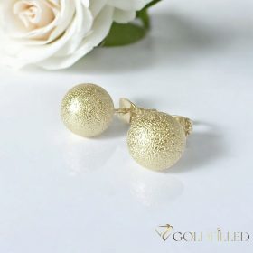 Goldfilled antialergénne náušnice 10mm 14K farba