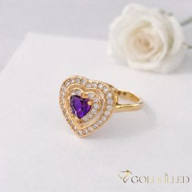   Antialergický prsten „Goldfilled” v různých velikostech, barva 18K