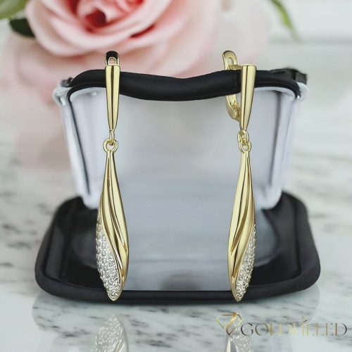 Goldfilled Antialergénne Náušnice 54mm 14K farba