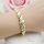 Antialergénny pozlátený náramok „Goldfilled“, dĺžka 19cm a šírka 10 mm, farba 14K