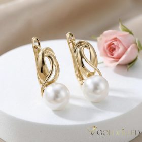 Goldfilled antialergénne náušnice 20 mm 18K farba