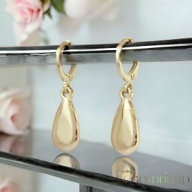 Goldfilled antialergické náušnice 32mm 14K farba