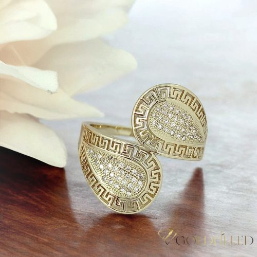 Antialergický prsten „Goldfilled” v různých velikostech, barva 14K
