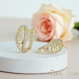 Goldfilled antialergénne náušnice 17 mm 14K farba