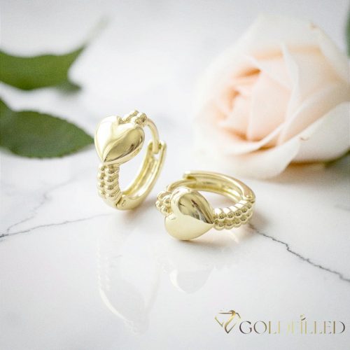 Goldfilled antialergénne náušnice 14 mm 14K farba 