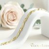 Antialergénny pozlátený náramok „Goldfilled“, dĺžka 17 cm a šírka 7 mm, farba 14K