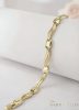 Antialergénny pozlátený náramok „Goldfilled“, dĺžka 17 cm a šírka 7 mm, farba 14K