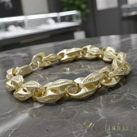 Antialergický náramek „Goldfilled” 24cm /10mm (14K) 