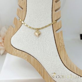 Goldfilled Náramok na členok 29cm/2,5mm Farba 14K