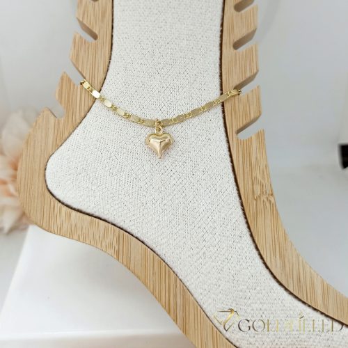 Goldfilled Náramok na členok 29cm/2,5mm Farba 14K