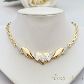   Exkluzivní antialergický náhrdelník „Goldfilled” 45cm/6-20mm, 14 K vícebarevný