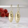 Goldfilled antialergické náušnice 38mm 14K farba