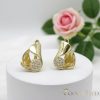 Goldfilled antialergénne náušnice 17 mm 14K farba