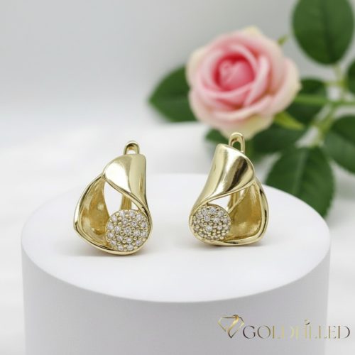 Goldfilled antialergénne náušnice 17 mm 14K farba