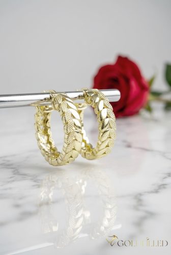 Goldfilled antialergénne náušnice 20 mm 14K farba
