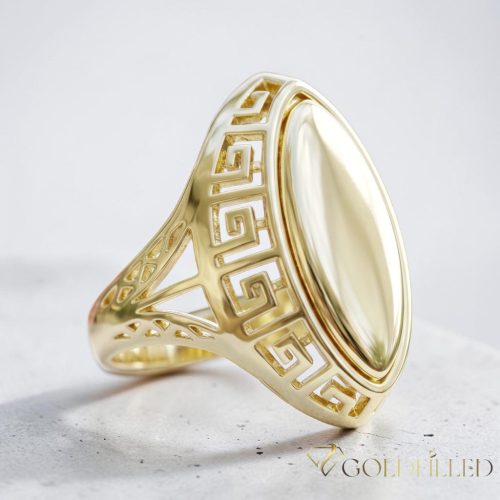 Antialergický prsten „Goldfilled” v různých velikostech, barva 14K