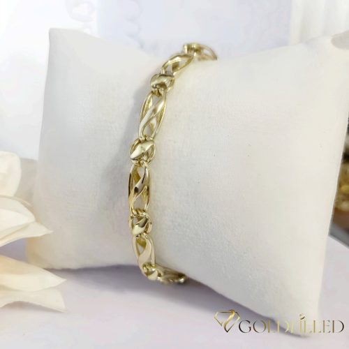 Exkluzívny antialergický pozlátený náramok „Goldfilled“ vo viacerých veľkostiach  6 mm šírka, 14K farba