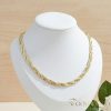 Goldfilled Antialergénny Luxusný Náhrdelník 50cm Dlhý a 7mm Široký Farba 14K