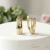 Goldfilled antialergénne náušnice 17 mm 14K farba