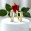 Goldfilled antialergénne náušnice 17 mm 14K farba