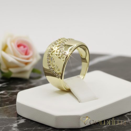 Antialergický prsten „Goldfilled” v různých velikostech, barva 14K