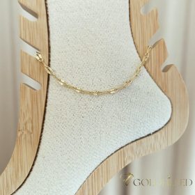 Goldfilled Náramok na členok 29cm/3mm Farba 14K