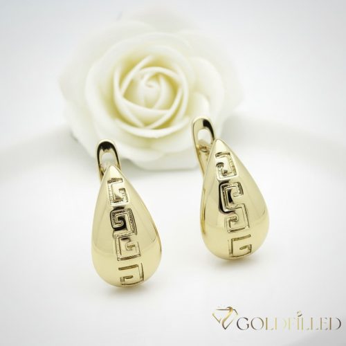Goldfilled antialergénne náušnice 14 mm 14K farba 